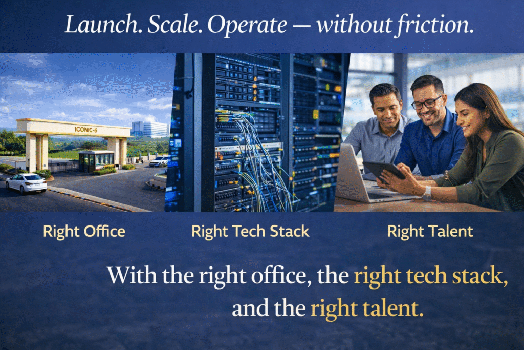 GCCs in Happening Hyderabad Office Spaces IT infrastructure setup talent hirng Vendors Contractors